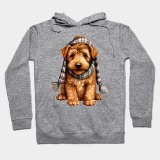 Winter Airedale Terrier Dog Hoodie